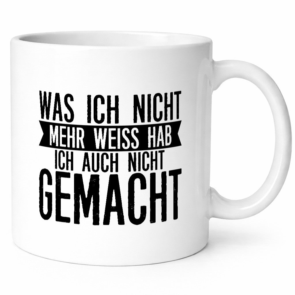 Was ich nicht mehr weiß | Hangover Party Vergesslichkeit Humor Geschenkidee