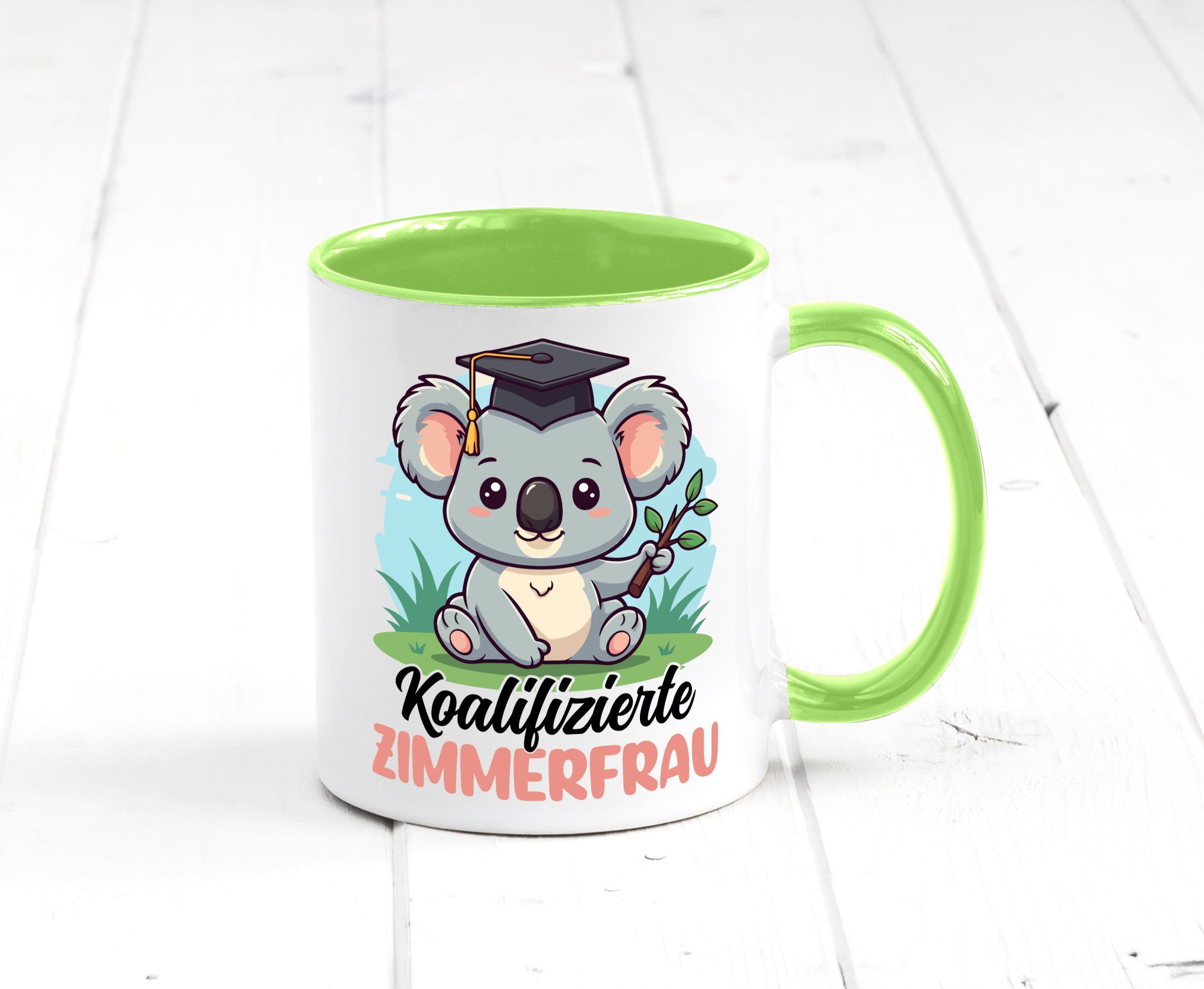 Koalifizierte Zimmerfrau| Holzbau | Handwerkerin lustiger Spruch Geschenk Humor