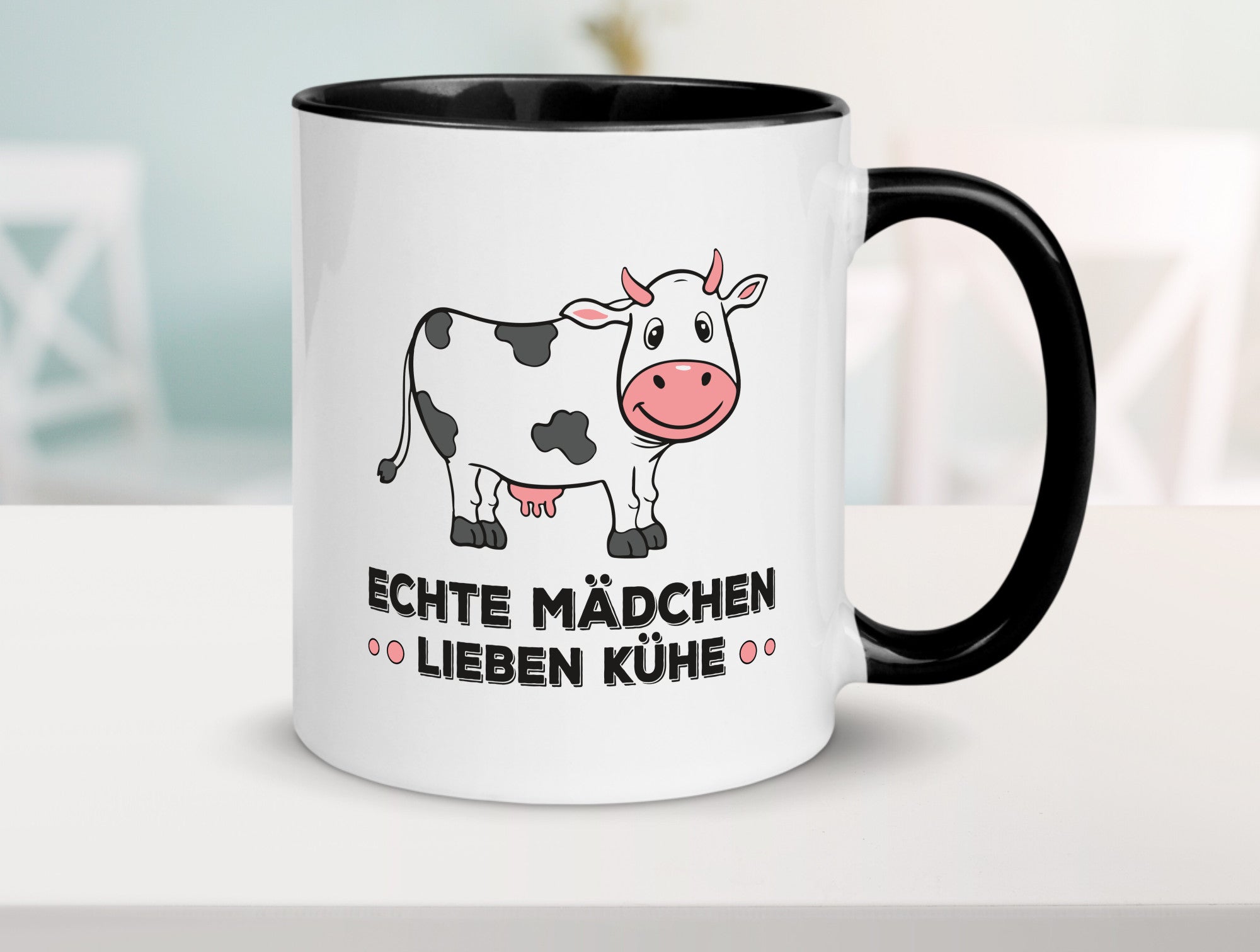 Echte mädchen lieben Kühe | Farm Farmer Bauer lustiger Spruch Geschenk Humor