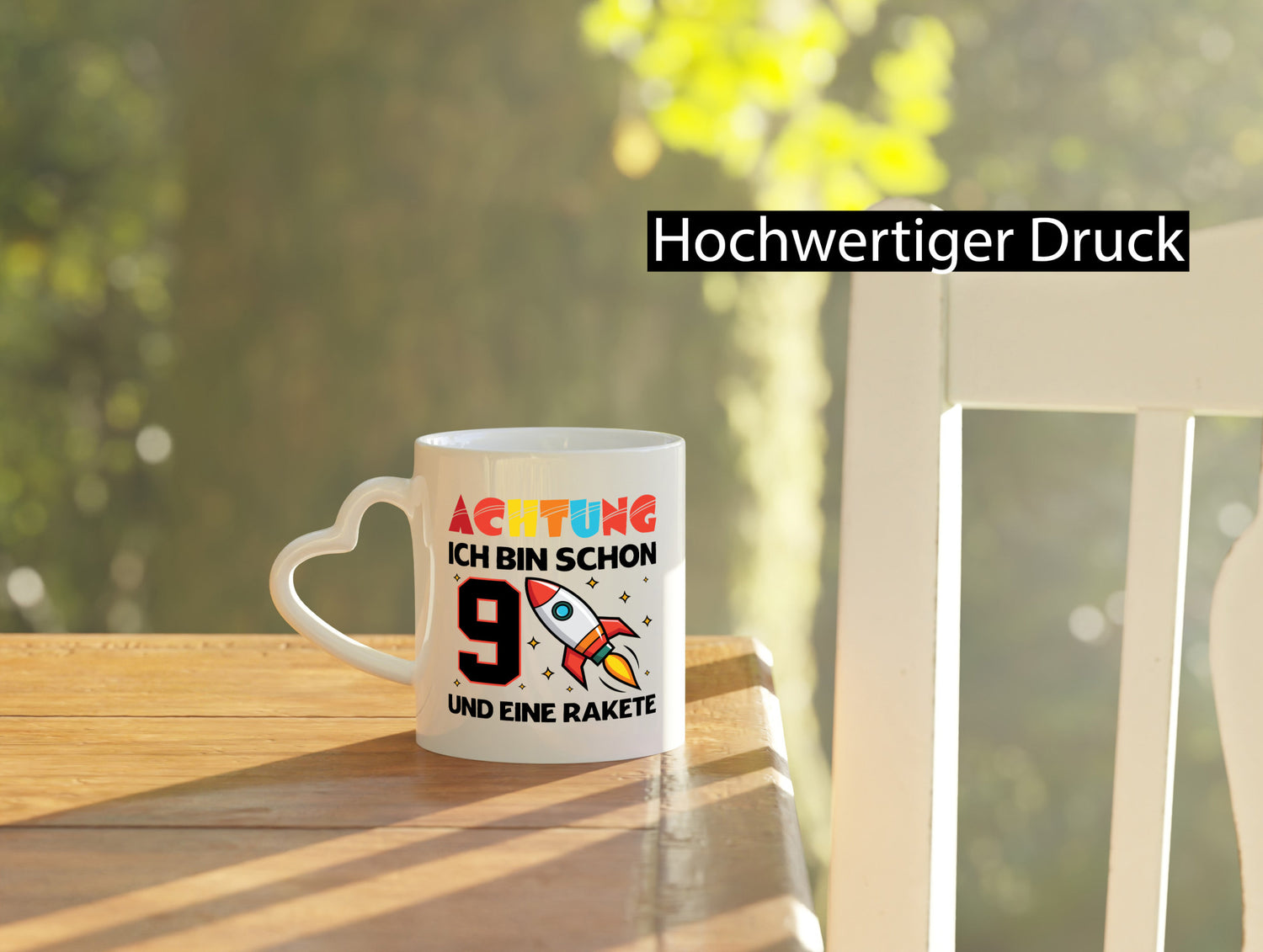 9. Geburtstag | Rakete Weltraum 9 Jahre Galaxy Humor Geschenkidee Tasse