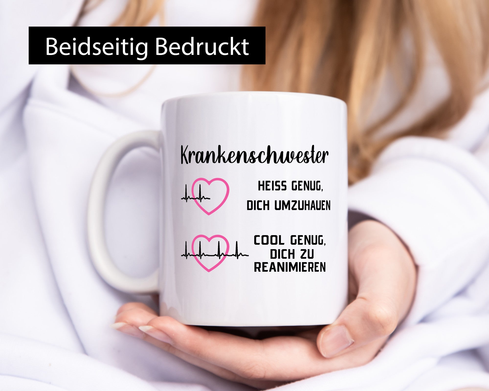 Krankenschwester umhauen, cool reanimieren | Herzschlag Geschenk Humor