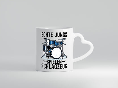 Echte Jungs spielen Schlagzeug | Drummer Geschenkidee Humor Tasse