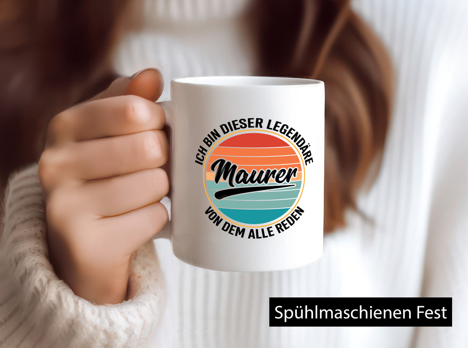 Legendäre Maurer | Handweker Mauermeister Humor Geschenkidee Tasse