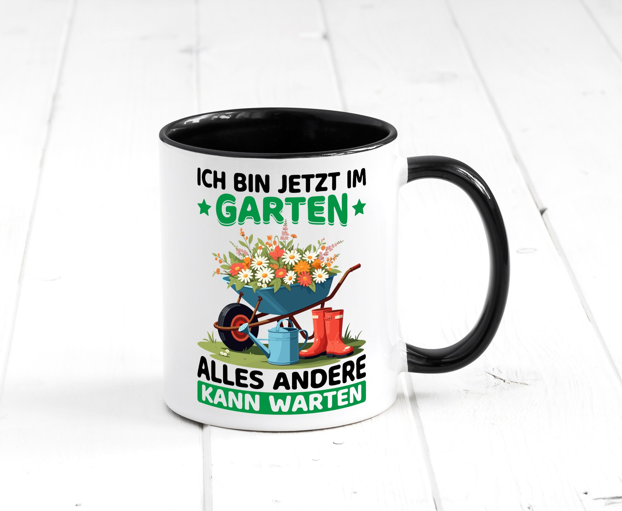 Im Garten alles andere kann warten | Gärtner Gartenarbeit Geschenk Arbeit