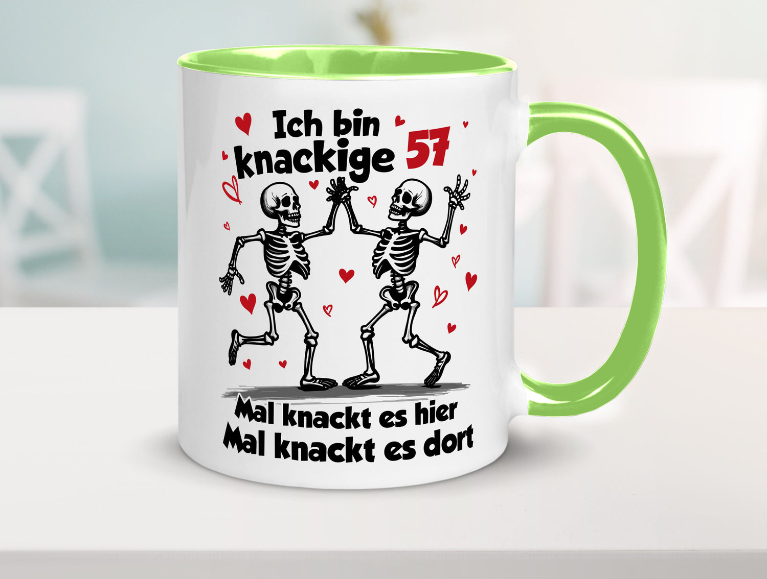 57. Geburtstag | Knackige 57 Ich bin alt lustig Geschenkidee Geschenk Tasse