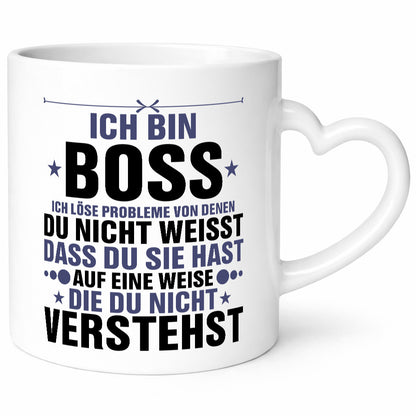 Löse Probleme: Boss | Führungskraft Vorgesetzter Geschenkidee Humor Tasse
