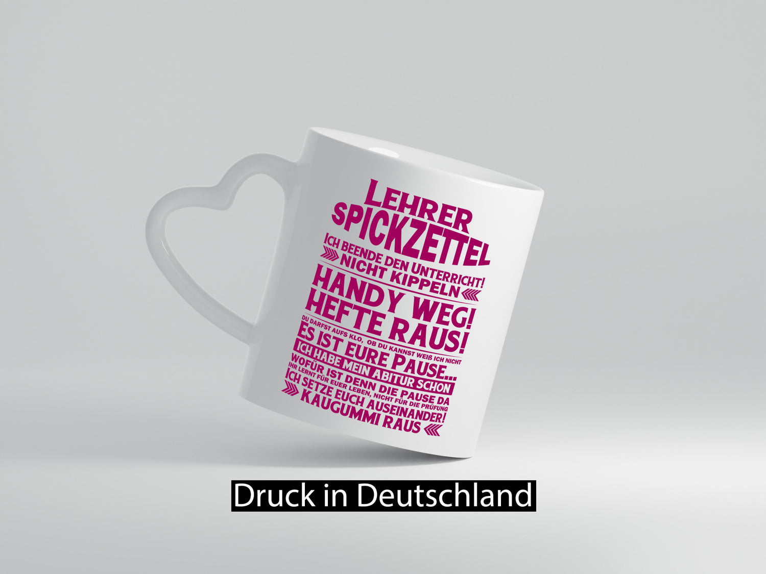 Lehrer Spickzettel | Beruf Tasse lustiger Spruch vl7 lustig Arbeit Kollegen