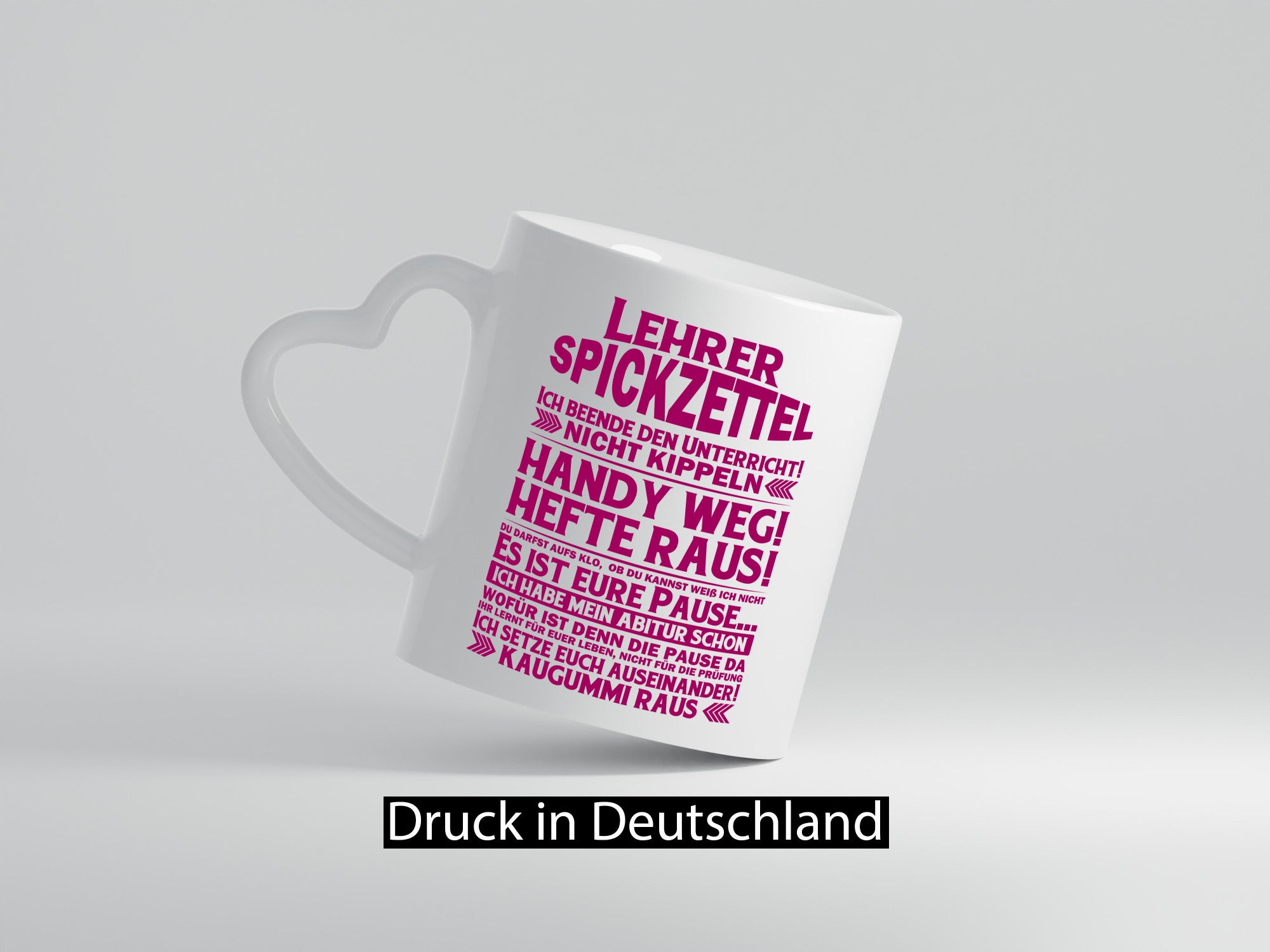 Lehrer Spickzettel | Beruf Tasse lustiger Spruch vl7 lustig Arbeit Kollegen