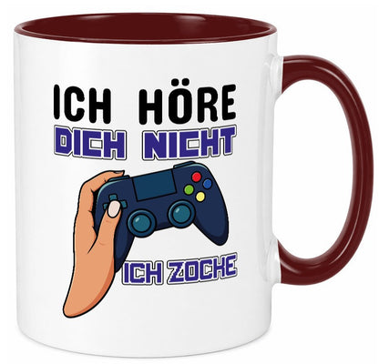 Ich höre dich nicht zocke lustig Humor Geschenkidee Geschenk Tasse
