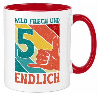 5. Geburtstag | 5 Jahre Wild und Frech Geschenk Geschenkidee lustiger Spruch