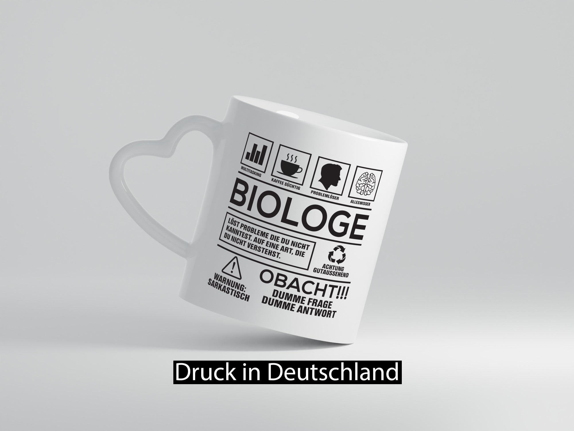 Achtung Probleme Biologe | Biologie Naturforscher lustig Humor Geschenkidee