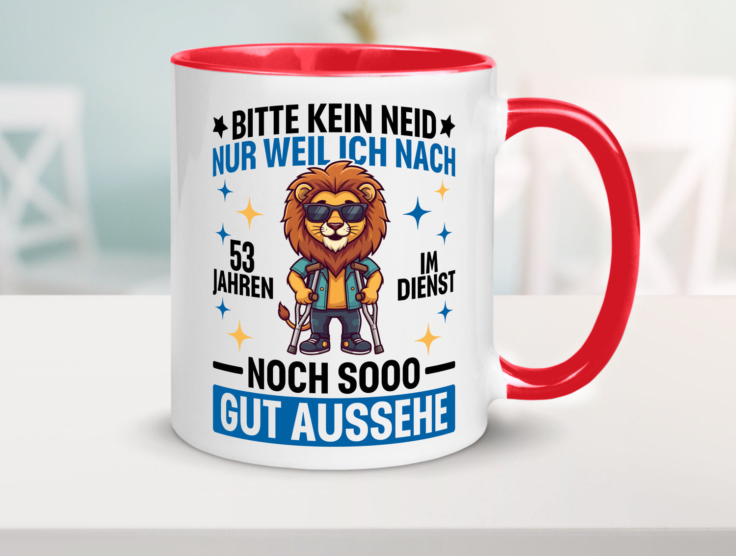 53 Jahre im Dienst | Arbeitsjubiläum Arbeit Geschenkidee Kollegen Büro Humor
