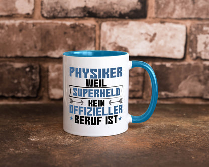 Superheld Physiker | Physik Geschenk Humor Geschenkidee lustiger Spruch Tasse