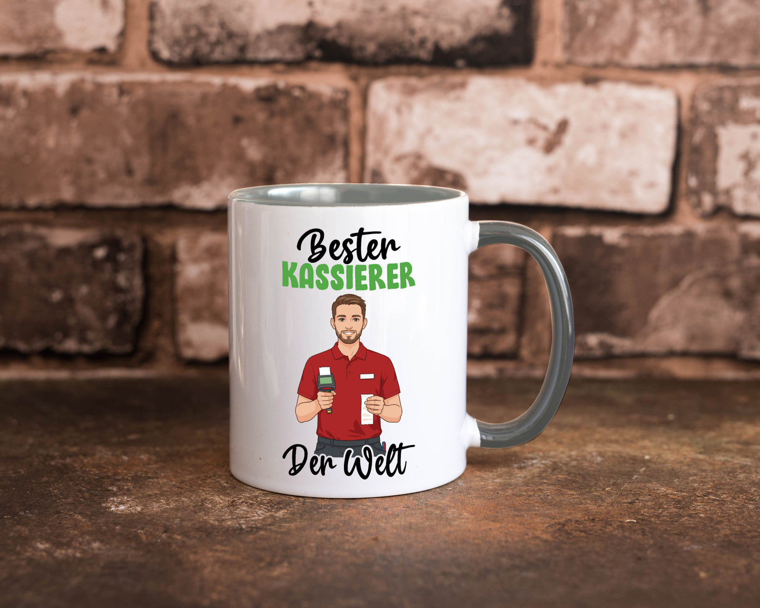 Bester Kassierer v2 Geschenkidee Humor Tasse