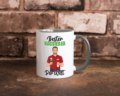 Bester Kassierer v2 Geschenkidee Humor Tasse