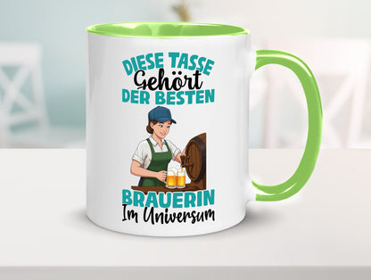 Im Universum: Brauerin | Bier Brauerei lustiger Spruch Geschenk Humor