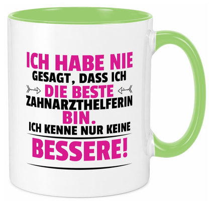 Die Beste Zahnarzthelferin | Zahnmedizin lustig Humor Geschenkidee Geschenk Tasse