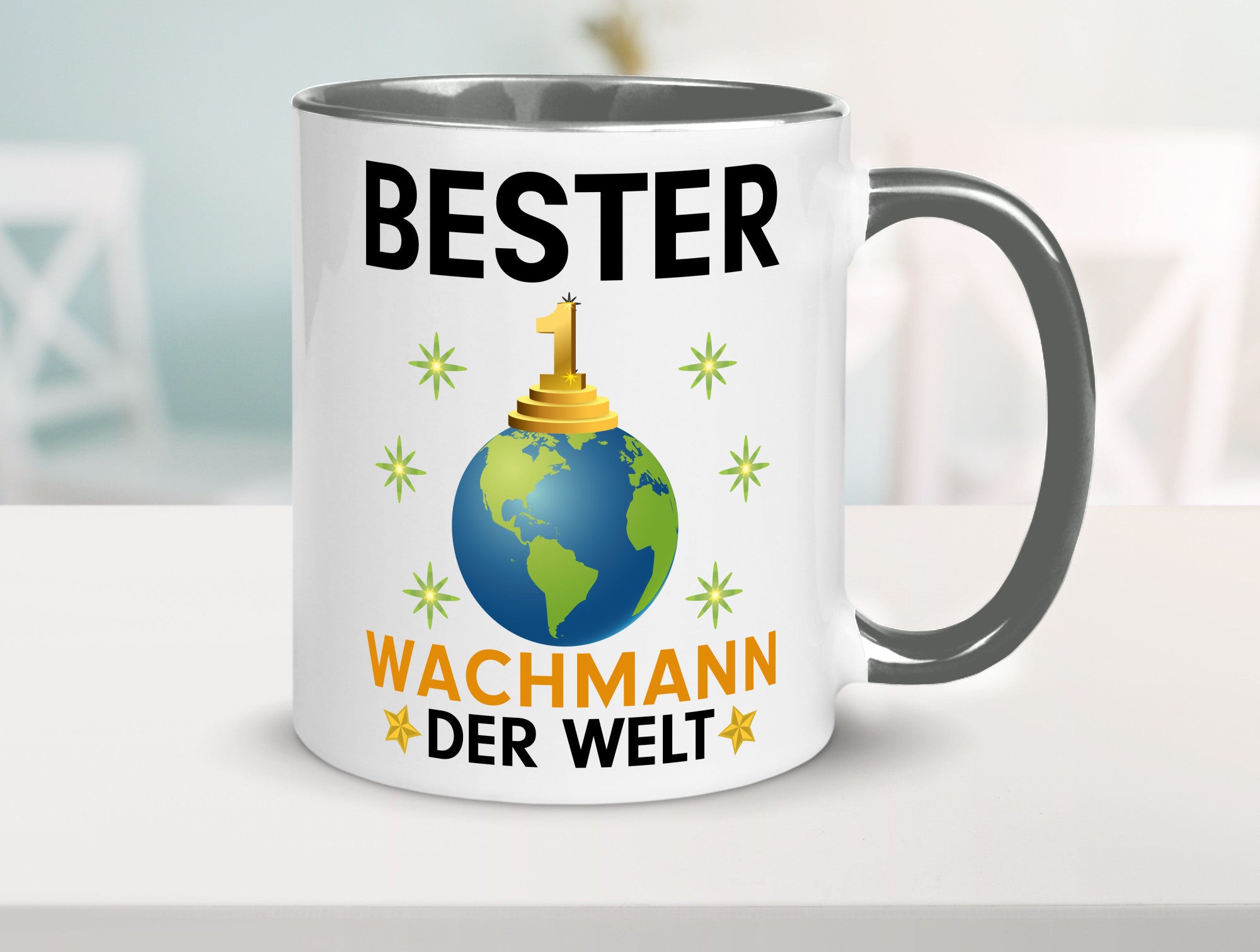 Welt Bester Wachmann | Wachpersonal Nachtwächter Humor Geschenkidee Tasse