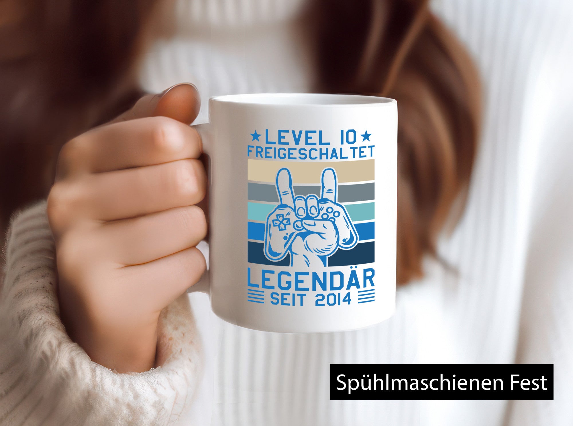 Level 10 freigeschaltet, legendär seit 2014 | Controller Geschenkidee Humor