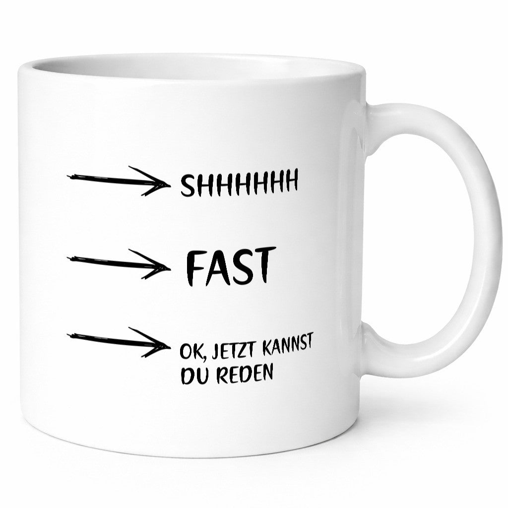 Jetzt kannst du reden | Morgenmuffel Kaffeetrinker Humor Geschenkidee Tasse