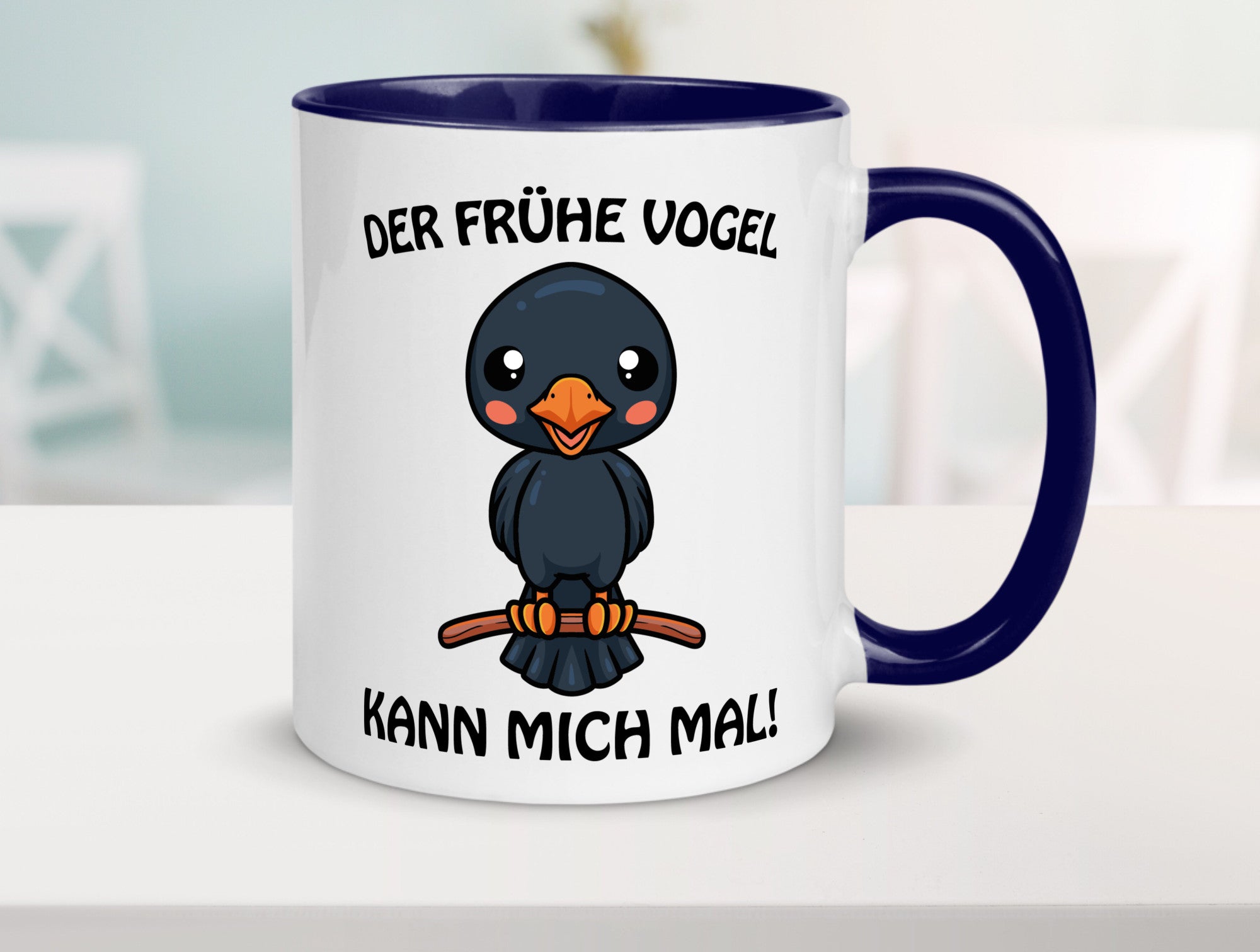 Der Frühe Vogel Humor Geschenkidee Tasse