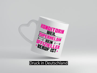 Superheldin Konditorin | Konditorei lustig Humor Geschenkidee Geschenk Tasse