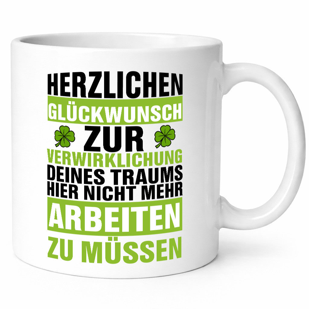 Verwirklichung deiner Träume | Stellenwechel Kollege Humor Arbeit Kollegen Büro