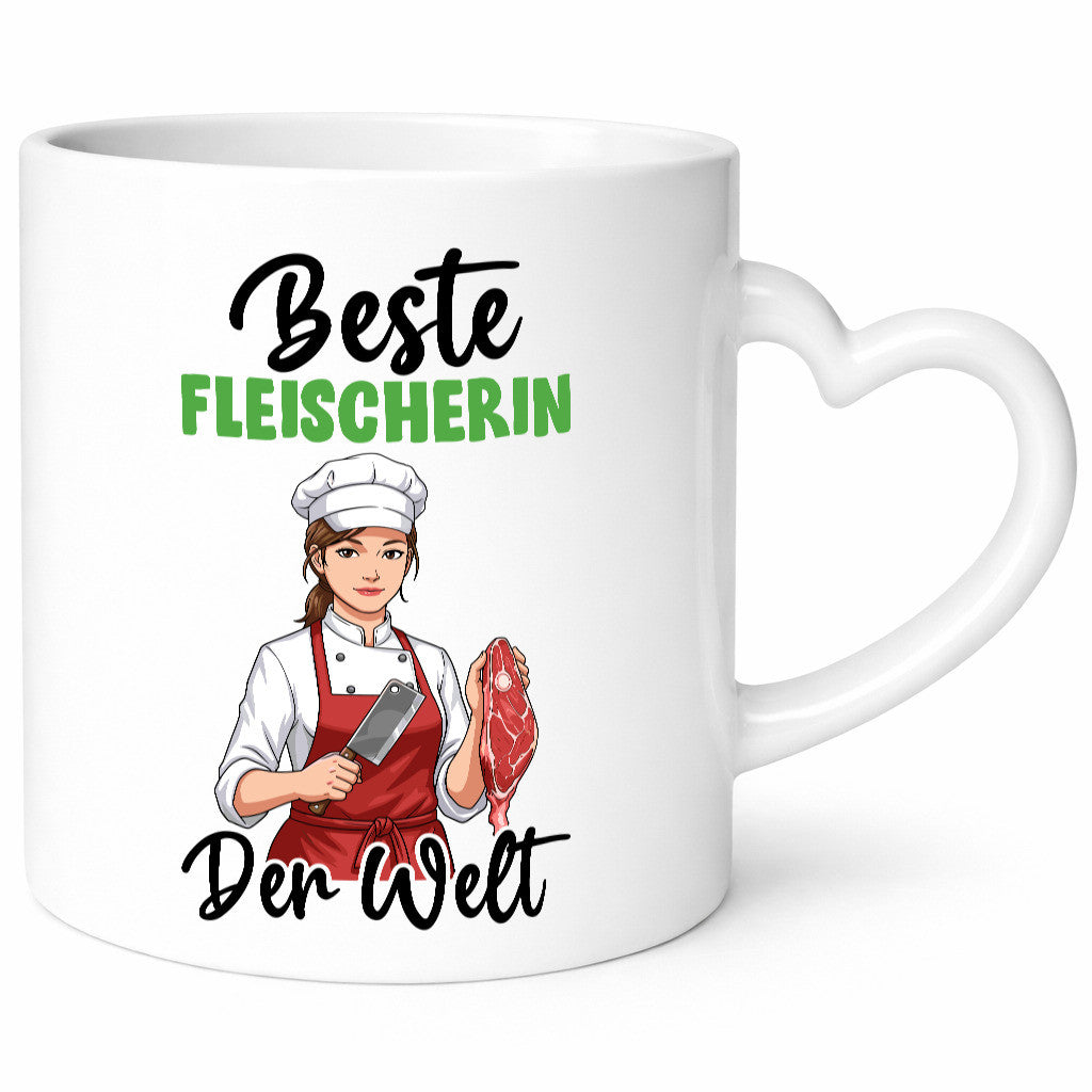 Beste Fleischerin | Schlachterei v2 Geschenkidee Humor Tasse