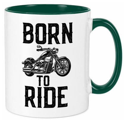 Born to ride | Biker Tasse Motorradfahrer Motorrad lustiger Spruch Geschenk