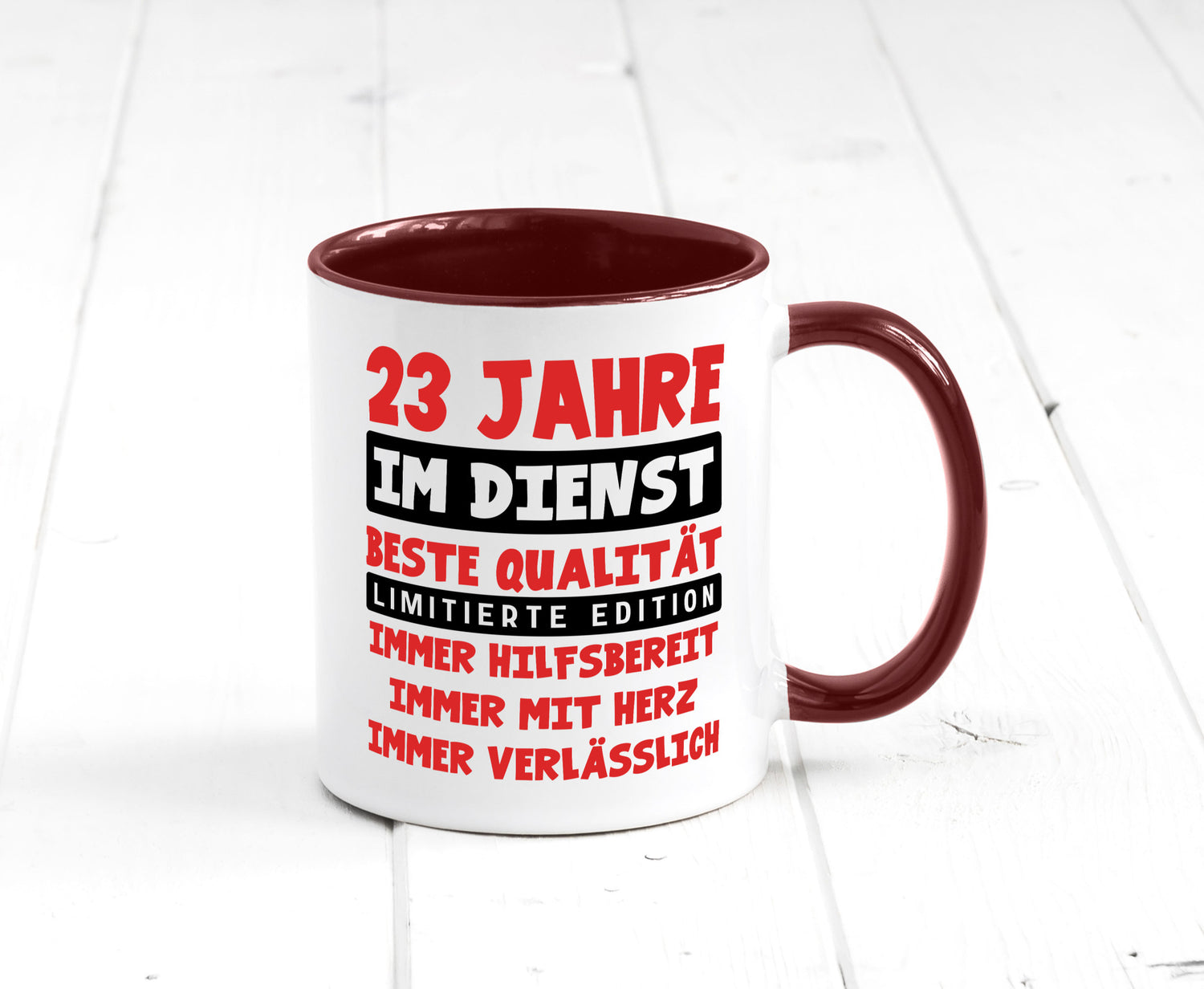 23 Jahre im Dienst | Jubiläum Arbeit v9 Humor Kollegen Büro Geschenkidee Tasse