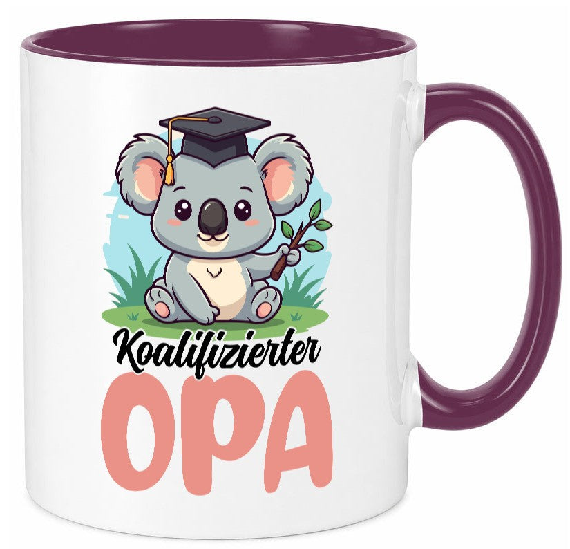 Koalifizierter Opa | Großvater Enkel Familie Humor Geschenkidee Tasse