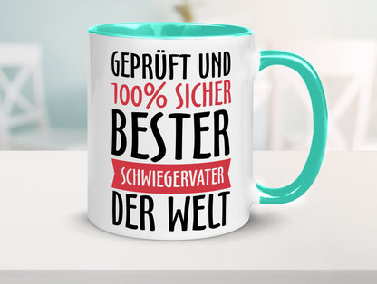 Bester Schwiegervater Geschenk Familie Geschenkidee lustiger Spruch Tasse