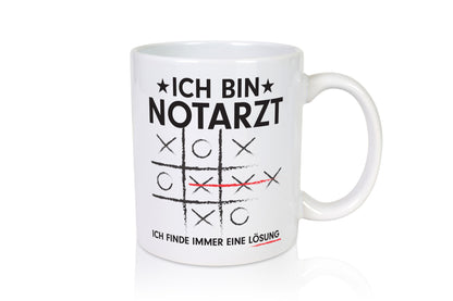 Löse Probleme: Notarzt | Arzt Geschenk Humor Geschenkidee lustiger Spruch Tasse