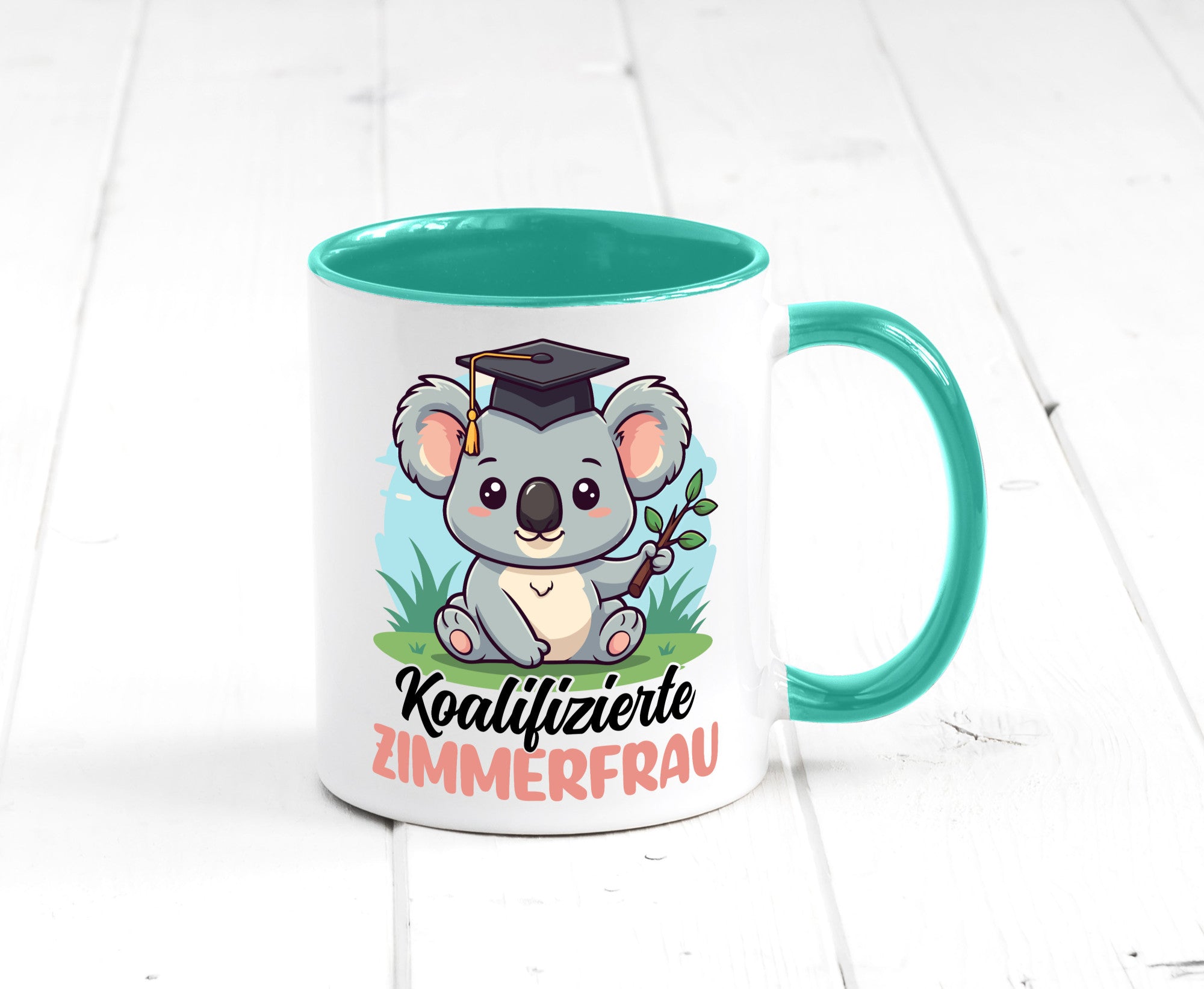 Koalifizierte Zimmerfrau| Holzbau | Handwerkerin lustiger Spruch Geschenk Humor