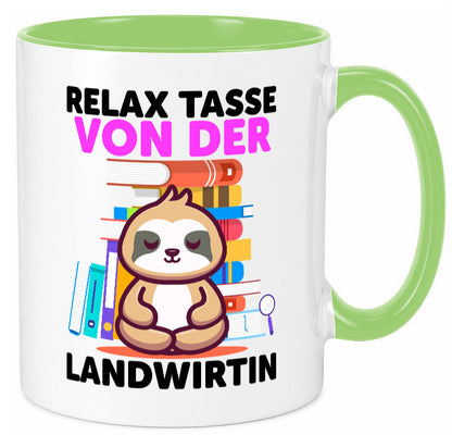Relax Tasse: Landwirtin| Bäuerin | Landwirtschaft Geschenk Humor Geschenkidee