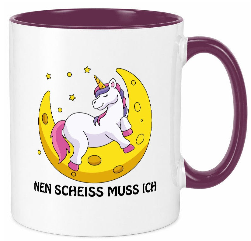 Nen Scheiss muss ich Geschenkidee Humor Tasse