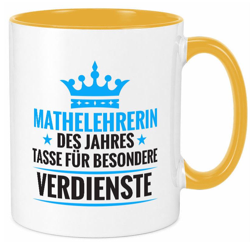 Besonderer Verdienst: Mathelehrerin | Lehrer Mathe Humor Geschenkidee Tasse