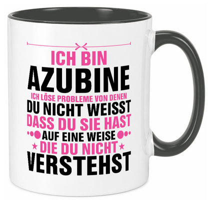 Löse Probleme: Azubine | Ausbildung Lehre Lehrling Geschenk Humor Geschenkidee Tasse