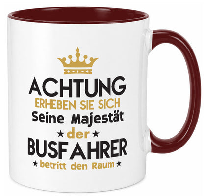 Seine Majestät Busfahrer | Berufsfahrer Fahrer lustig Arbeit Kollegen Büro Tasse