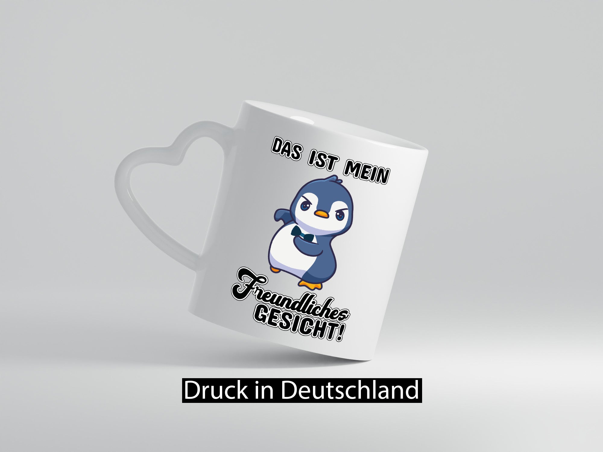 Freundliches Gesicht Geschenkidee Humor Tasse