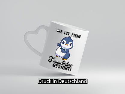 Freundliches Gesicht Geschenkidee Humor Tasse