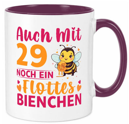 29. Geburtstag | Flottes Bienchen 29 Jahre lustig Geschenkidee Geschenk Tasse