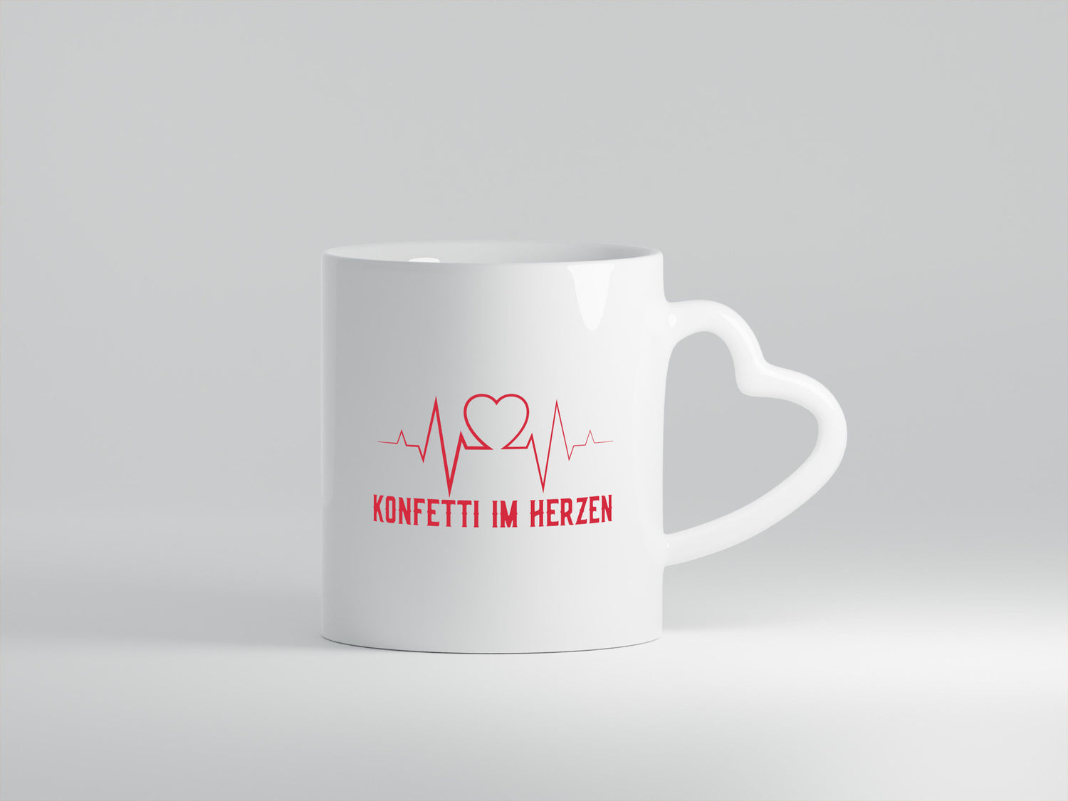 Konfetti im Herzen | bunter Herzschlag Karneval Fasching Geschenk Humor