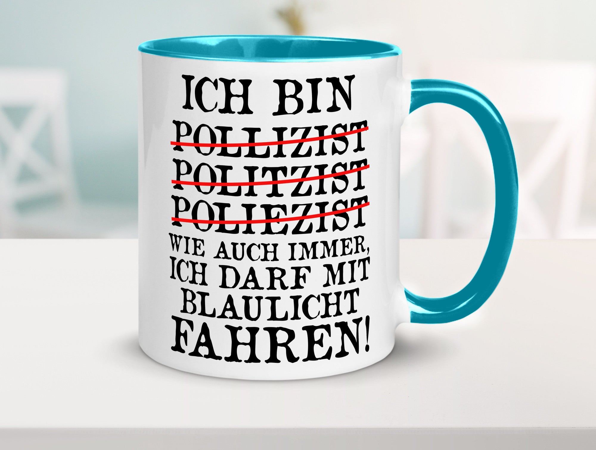 Ich bin Polizist | Blaulicht Polizei Beruf Streife lustig Arbeit Kollegen Büro