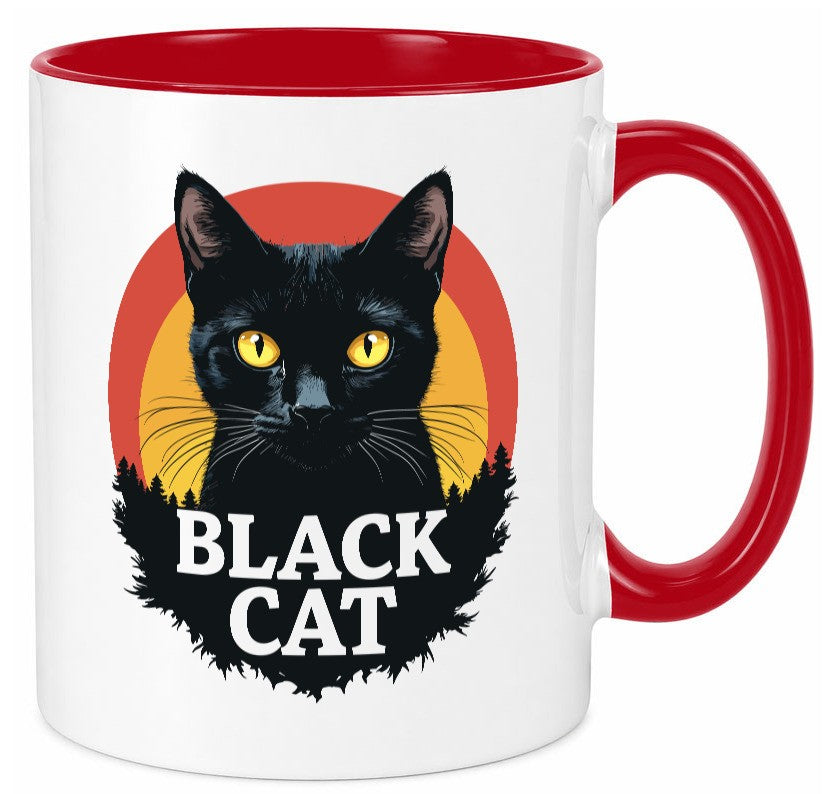 Black Cat | Schwarze Katze Böse Humor Tierliebhaber Geschenkidee Tasse