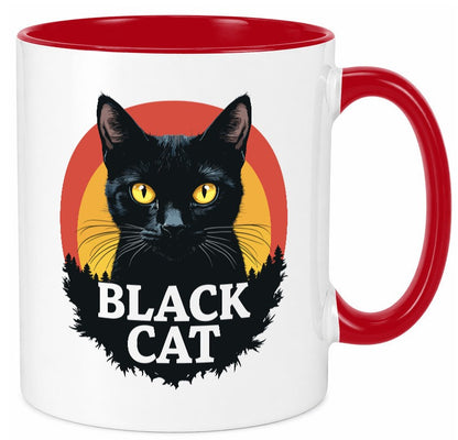 Black Cat | Schwarze Katze Böse Humor Tierliebhaber Geschenkidee Tasse