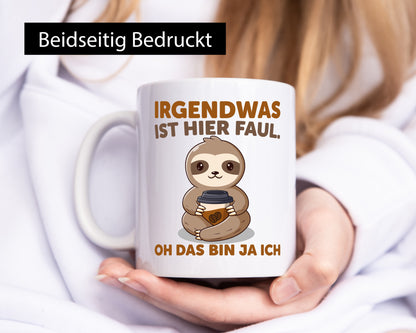 Ich bin faul | Faultier Morgenkaffee Morgenmuffel Geschenk Tierliebhaber Humor