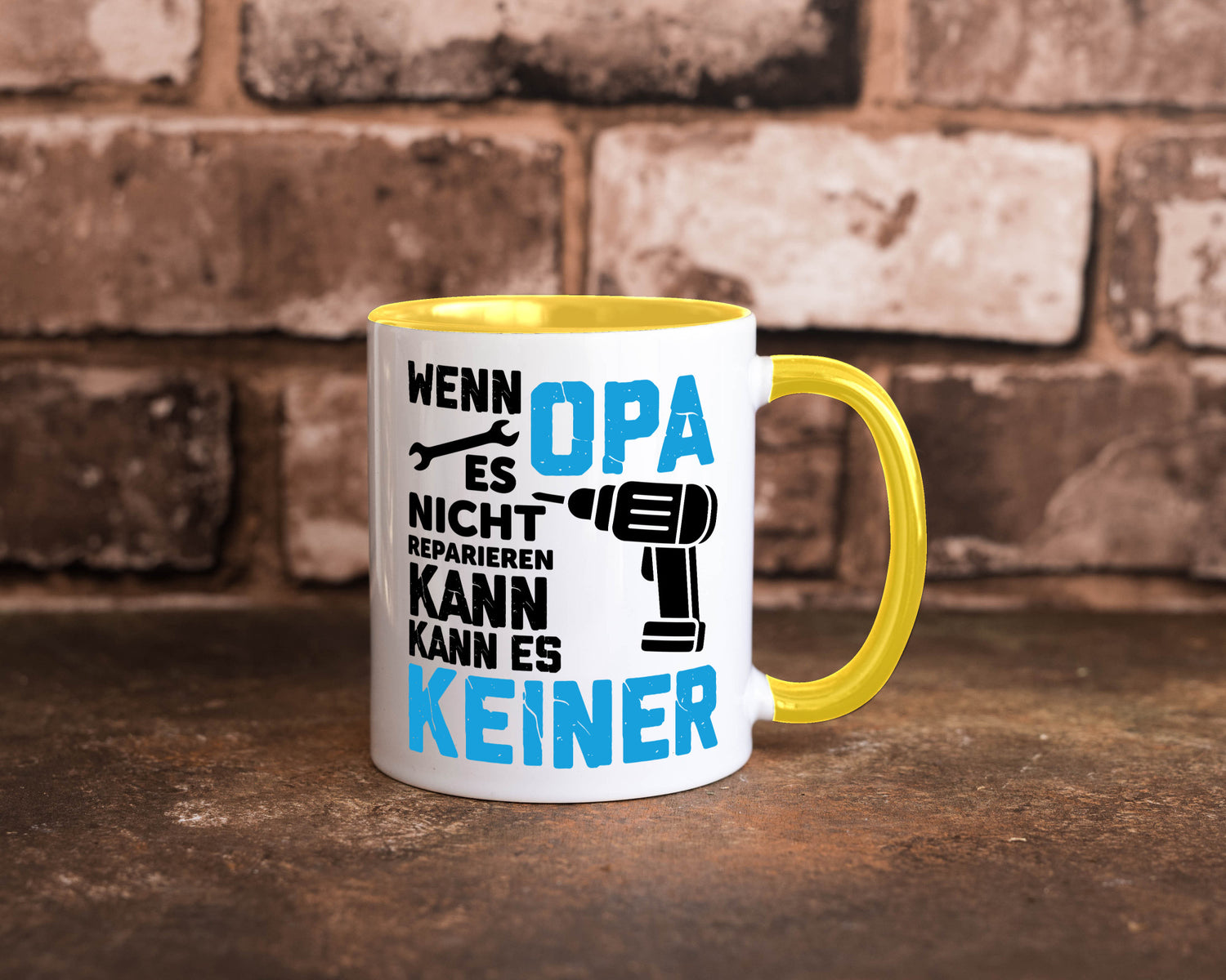 Wenn opa es nicht Reparieren kann | für alles Geschenkidee Familie Humor Tasse