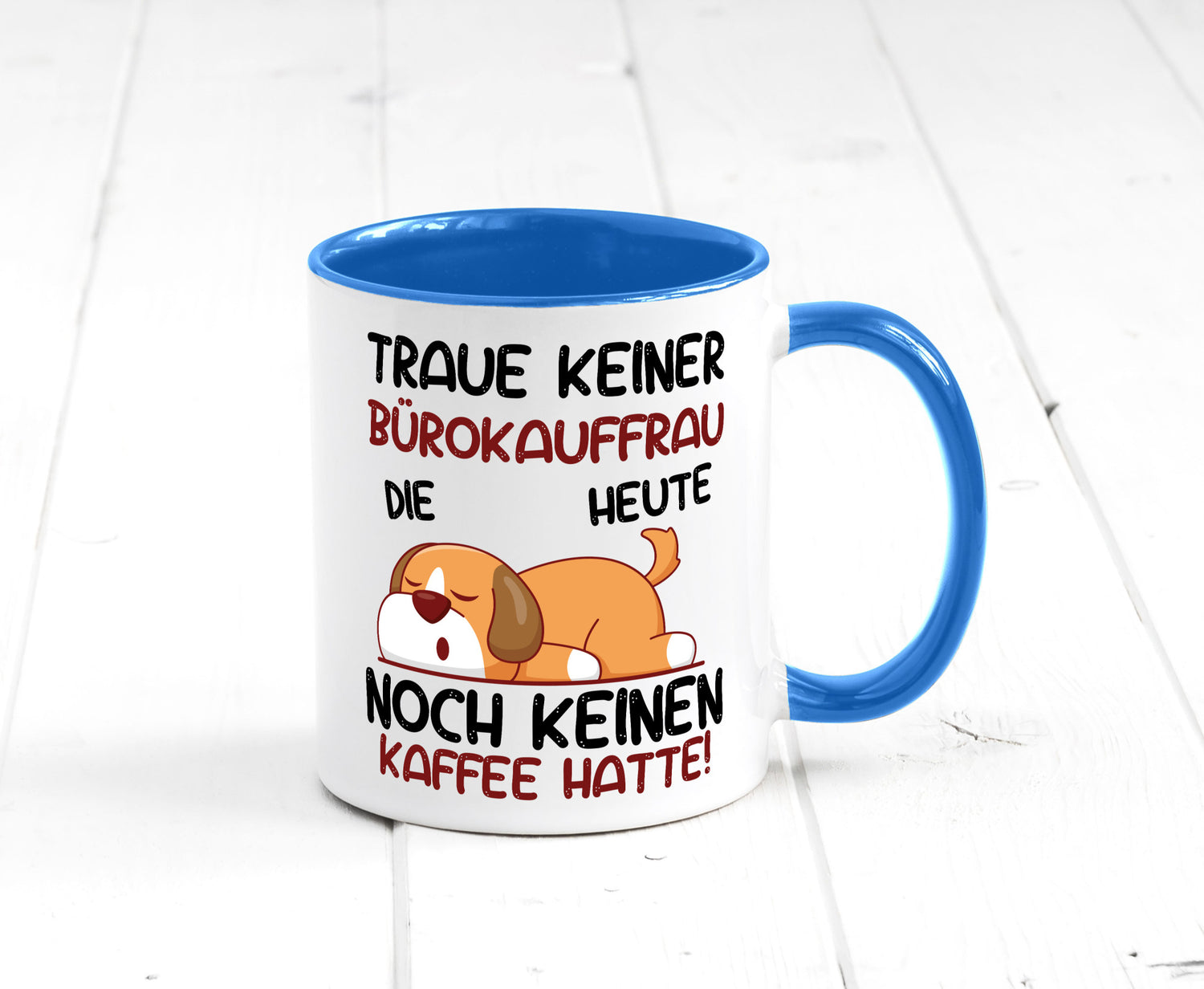 Traue keiner Bürokauffrau | Kauffrau lustig Arbeit Kollegen Büro Geschenk Tasse