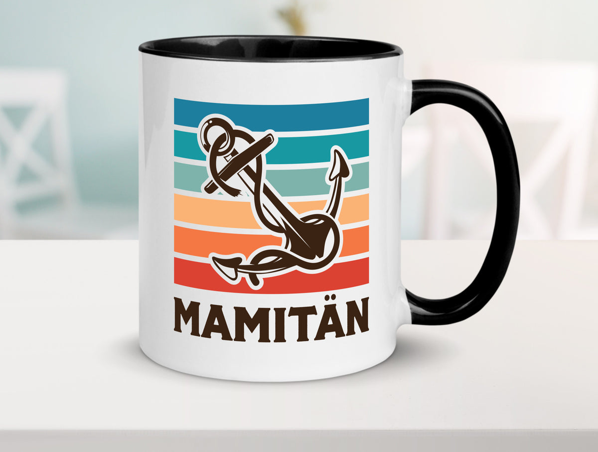 Mamitän | Schiff Boot Amker Muttertag Geschenk Familie Geschenkidee lustiger Tasse